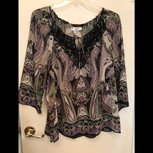 Sheer blouse by Dress Barn